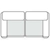 Divani Casa Kinsey Modern Blue Fabric Modular Sectional Sofa 2 Piece Sectional Model VGKK-KF.8035-MOD-NAVY-2-Piece Sectional