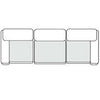 Divani Casa Kinsey Modern Blue Fabric Modular Sectional Sofa 3 Piece Sectional Model VGKK-KF.8035-MOD-NAVY-3-Piece Sectional
