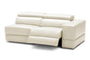 Divani Casa Hilgard Modern Light Grey Leather Left Facing Sectional Sofa With Recliners Model VGKM-KM127H-NL5115