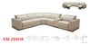 Divani Casa Frazier Modern Light Grey Leather Console Model VGKM-KM268H-LG-GRY-CON