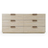 Lamod Italia Lago Modern Faux Travertine Dresser Model VGAC-LAGO-DRS