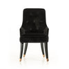 A&X Larissa Modern Black Fabric Dining Chair