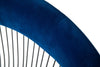 Modrest Lauren Blue Velvet And Stainless Steel Dining Chair Model VGMFOC-2942-BLU-DC