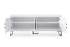Modrest Leah - Contemporary White High Gloss & Champagne Gold Buffet