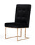 Modrest Legend Modern Black & Rosegold Dining Chair (Set Of 2) Model VGVCB012-BLK-DC