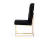 Modrest Legend Modern Black & Rosegold Dining Chair (Set Of 2) Model VGVCB012-BLK-DC