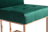 Modrest Legend Modern Green Velvet & Rosegold Dining Chair (Set Of 2) Model VGVCB012-GRN