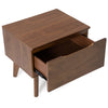 Modrest Lewis Mid-Century Modern Walnut Nightstand