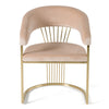Modrest Linda Modern Beige Velvet And Gold Dining Chair Model VGZA-Y429-BEI-DC