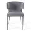 Modrest Lucero Modern Grey Velvet Arm Dining Chair Model VGYF-DC1021-GV