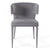 Modrest Lucero Modern Grey Velvet Arm Dining Chair Model VGYF-DC1021-GV