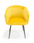 Modrest Luzerne Modern Yellow Velvet Dining Chair Model VGYFDC1041-YEL-DC