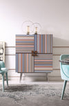 Modrest Macoy - Modern Multicolor and Black Ash Wine Cabinet
