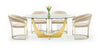 Modrest Chambers - Glass & Gold Dining Table