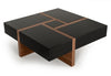 Modrest Makai Modern Black & Walnut Coffee Table