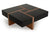 Modrest Makai Modern Black & Walnut Coffee Table