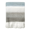 Mildred Light Grey, White and Light Blue Throw Model MAL004