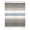 Mildred Light Grey, White and Light Blue Throw Model MAL004