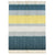 Leanne Prussian Blue, Yellow and Off White Throw Model MAL006