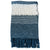 Joplin Indigo and Off White Throw Model MAL022