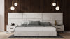  Nova Domus California King Marbella Italian Modern White Marble Bed With 2 Nightstands Model VGACMARBELLA-BED-CK