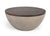 Modrest Marie Modern Concrete & Brown Oak Round Coffee Table