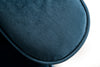 Divani Casa Carly Transitional Blue Velour Chair Model VGMB-1702-BLU-CHR