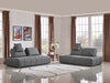Divani Casa Edgar - Modern Grey Fabric Modular Sectional Sofa