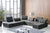 Divani Casa Ekron Modern Grey Fabric Modular Sectional Sofa Model VGMB-1881-GRY