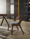 Modrest Runyon Modern Walnut & Grey Fabric Dining Chair (Set Of 2) Model VGMAMI-836-GRY