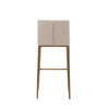 Modrest Mimi - Contemporary Beige + Brass Bar Stool (Set of 2)