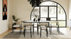 Modrest Billy Modern Black Oak & Gold Extendable Dining Table