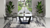 Modrest Bronwin - Modern Black Glass Extendable Dining Table