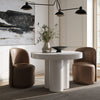 Modrest Bruni - Modern White Concrete Round Dining Table