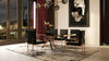 Modrest Trea Modern Black Velvet & Rosegold Dining Chair Model VGVCB0298A-BLK-DC