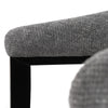 Modrest Maury Modern Grey Fabric & Black Dining Chair Model VGMA-MI-1189-GRYBLK