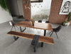 Modrest Taylor - Large Modern Live Edge Wood Dining Bench