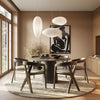 Modrest Weiss Mid Century Modern Light Grey Fabric & Wenge Dining Chair Model VGMA-MI-1181-WNG