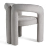 Modrest Mulgrew Modern Light Grey Velvet Dining Chair Model VGMF-D1128-LTGRY
