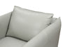 Divani Casa Tamworth Modern Grey Leather Swivel Chair Model VGCAN912-7376