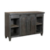 Bewley Antique Gunmetal Finish and Natural Sealed Wood Sideboard Model NE671