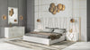 California King Modrest Nixa Modern White & Gold 4 Piece Bedroom Set Model VGVC-BD1909-4PCSET-WHT-CK