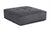Divani Casa Nolden - Waterproof Dark Grey Fabric Ottoman