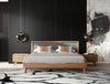 Nova Domus Soria Mid-Century Grey & Walnut Bed