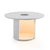 Renava Onza Outdoor White Medium End Table With Solar Light Model VGVK-CT009-M-SL-WHT