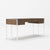 Modrest Orcutt Modern Walnut & Stainless Steel Desk Model VGBBMQ2003-DESK