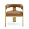Nova Domus Osaka Modern Natural Ash & Rust Fabric Dining Chair Model VGCS-LC-22085
