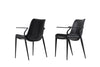 Modrest Osprey Modern Black Vegan Leather Dining Chair (Set Of 2) Model VGHR-3568-N-BLK