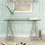 Modrest Ostro Modern Stainless Steel & Glass Desk Model VGGMCP-705D-GL-SS-DESK