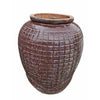 Large Reddish Brown Glazed Handmade Pot Model P006